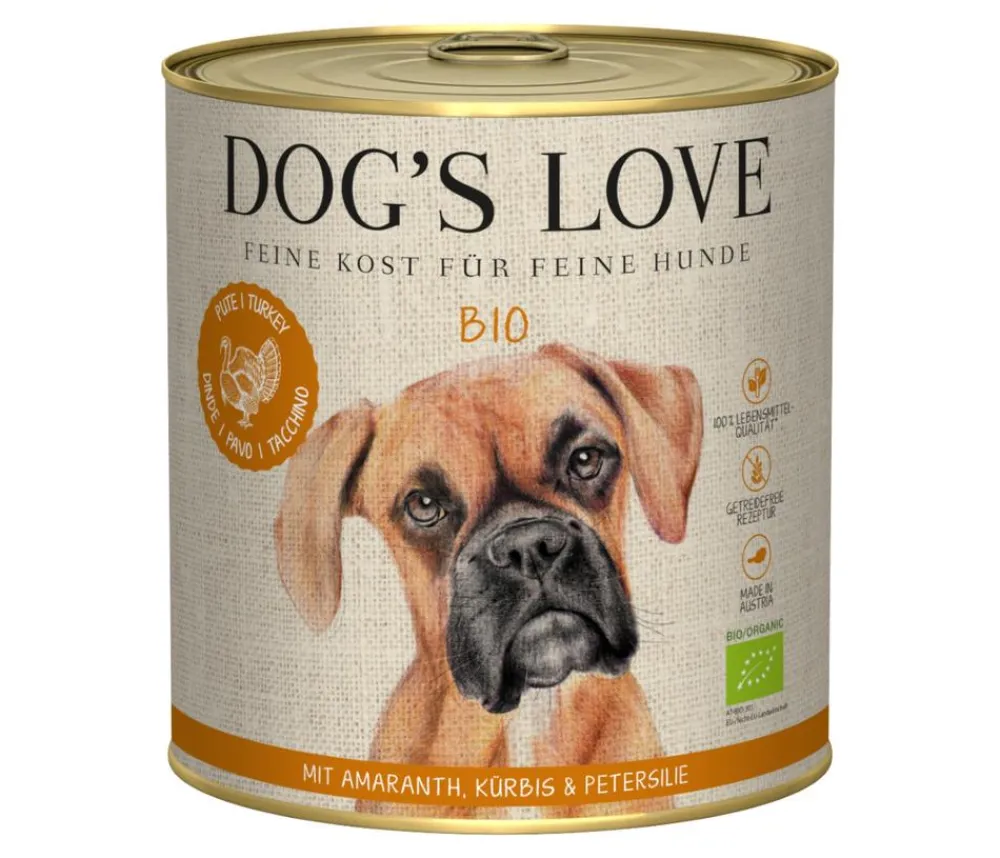DOG'S LOVE Nassfutter für Hunde Bio, 6 x 800 g Online