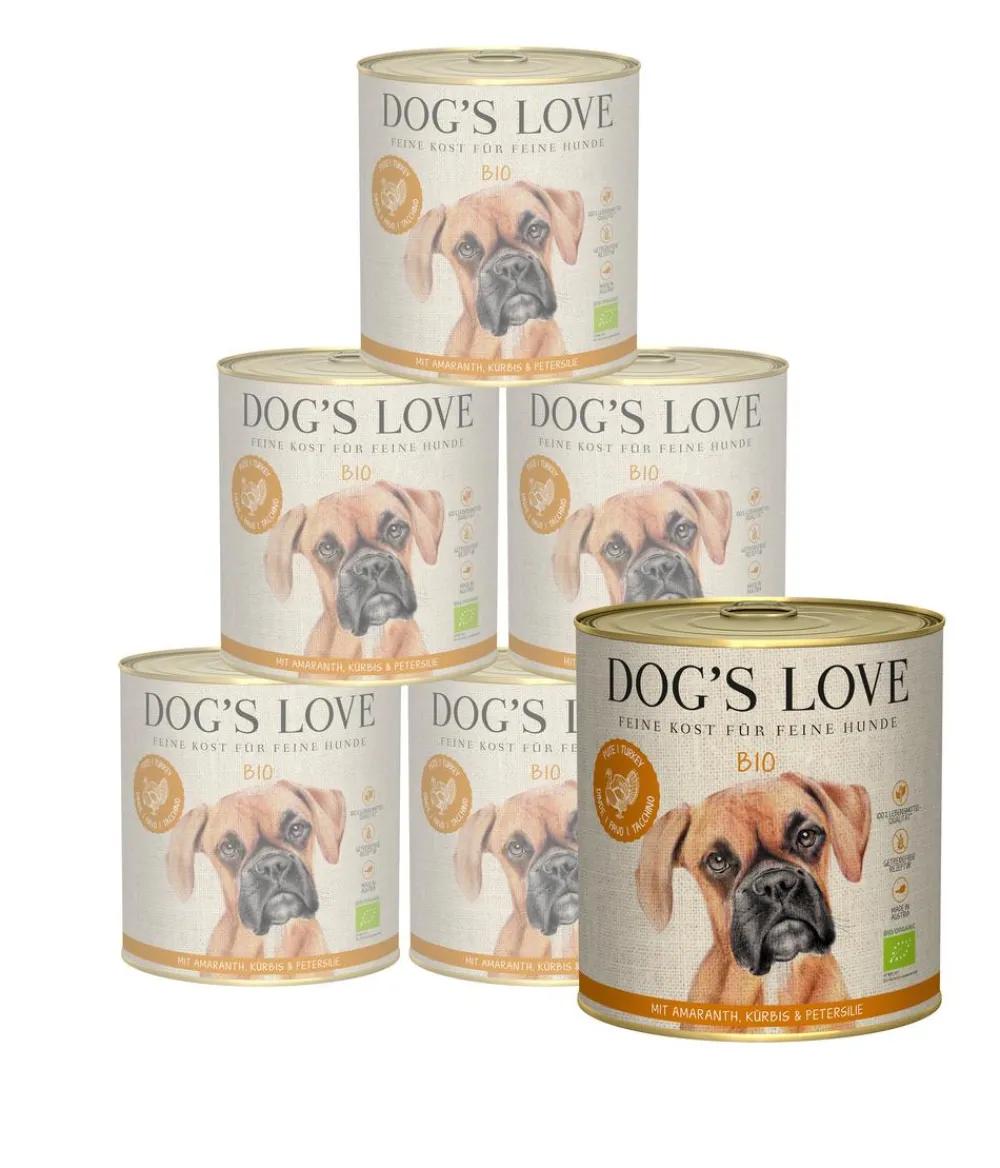 DOG'S LOVE Nassfutter für Hunde Bio, 6 x 800 g Online