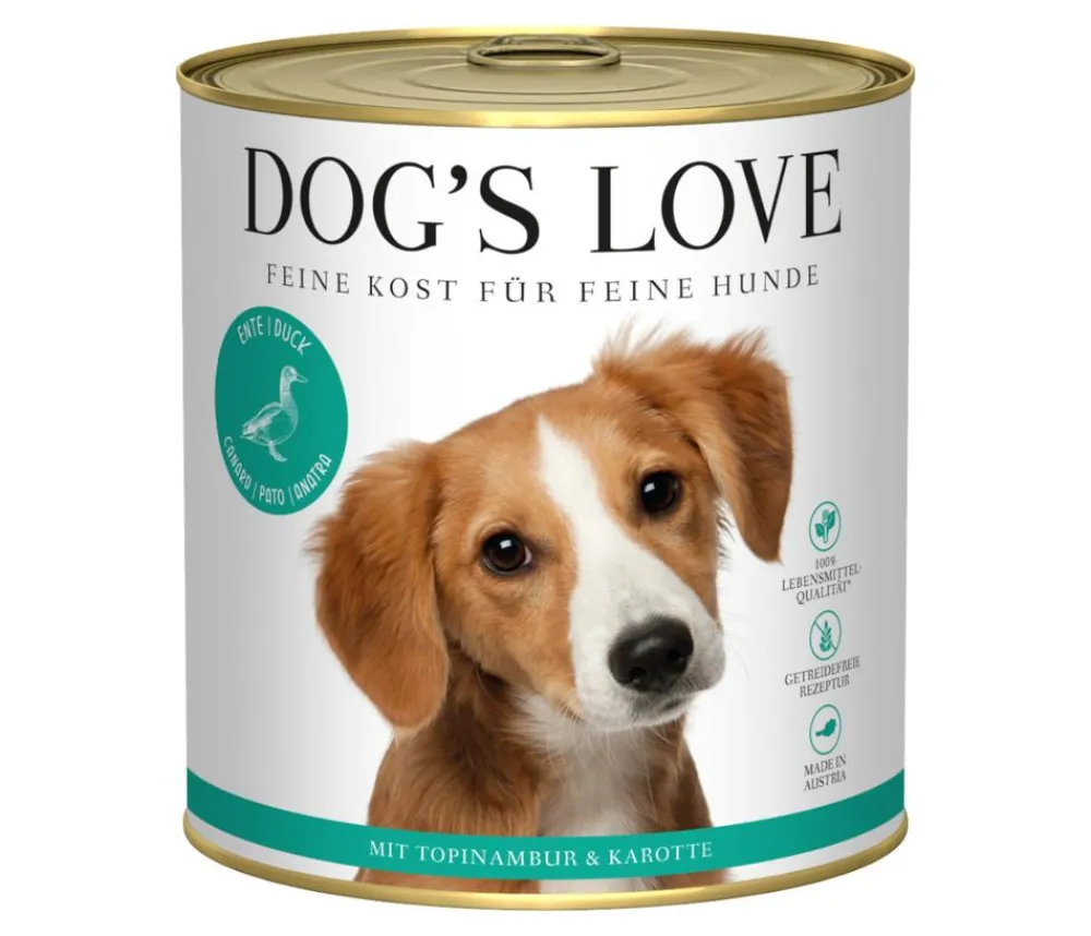 DOG'S LOVE Nassfutter Hund - Nassfutter für Hunde Adult, 6 x 800 g