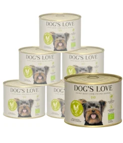 DOG'S LOVE Nassfutter für Hunde Bio, 6 x 200 g Online