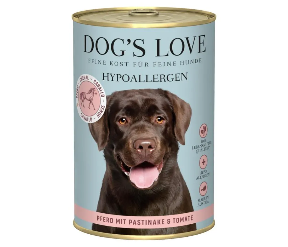DOG'S LOVE Nassfutter für Hunde Hypoallergen, 6 x 400 g Online
