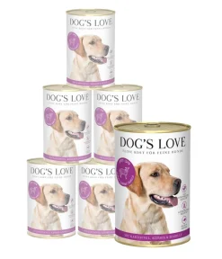 DOG'S LOVE Nassfutter Hund - Nassfutter für Hunde Adult, 6 x 400 g