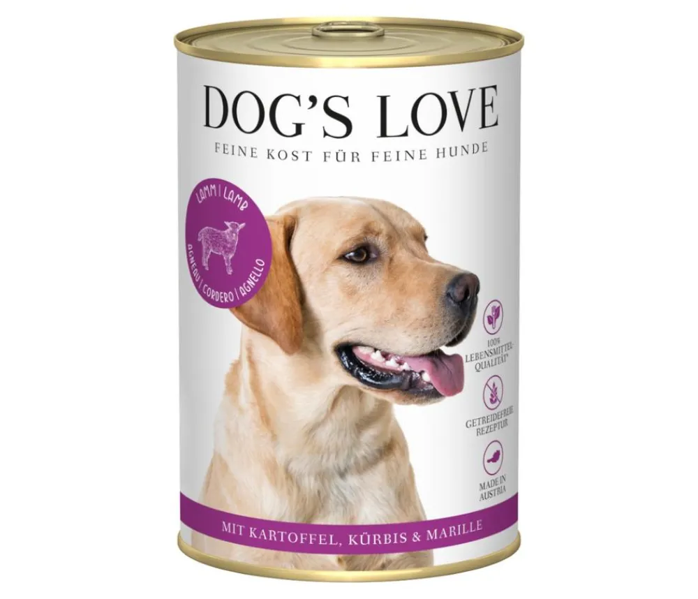 DOG'S LOVE Nassfutter Hund - Nassfutter für Hunde Adult, 6 x 400 g
