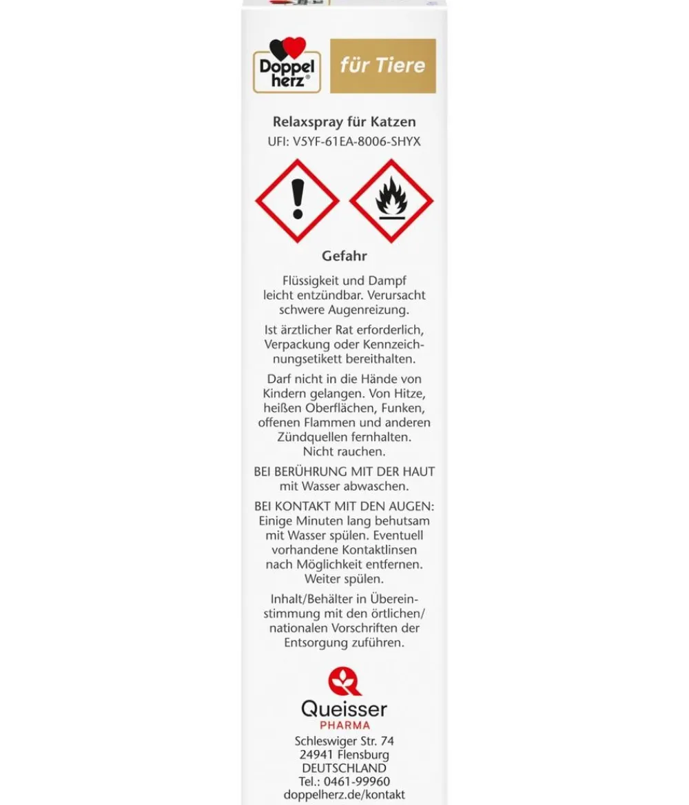 Doppelherz Relaxspray für Katzen, 90 ml Discount