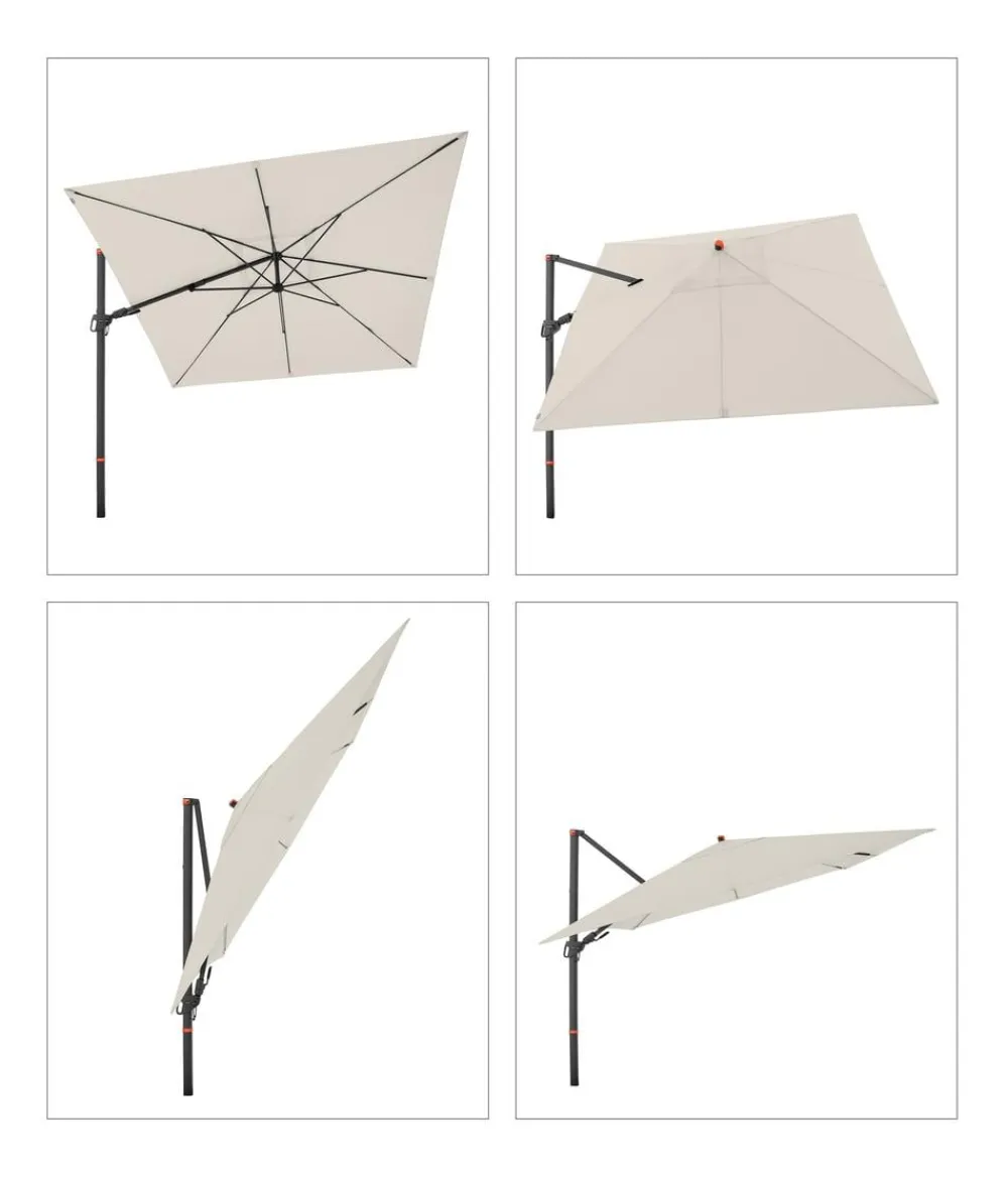 Doppler Sonnenschirme > Ampelschirm myZone AX, quadratisch, ca. B280/T280 cm