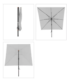 Doppler Sonnenschirme - Ampelschirm myZone AX, quadratisch, ca. B280/T280 cm Anthrazit