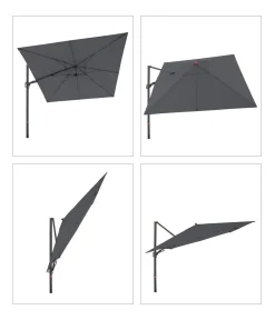 Doppler Sonnenschirme - Ampelschirm myZone AX, quadratisch, ca. B280/T280 cm Anthrazit