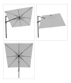 Doppler Sonnenschirme > Ampelschirm myZone AX, quadratisch, ca. B210/T210 cm