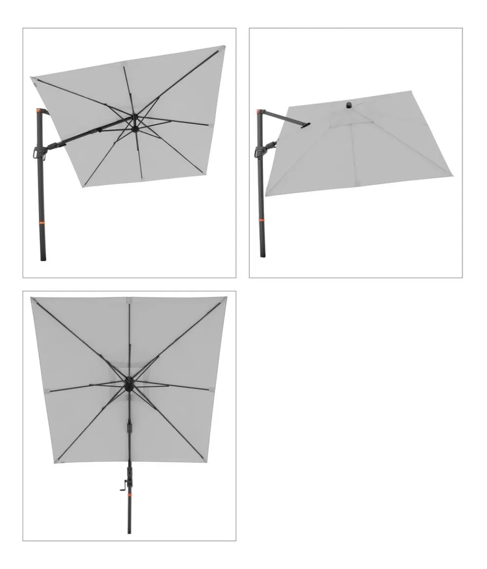 Doppler Sonnenschirme > Ampelschirm myZone AX, quadratisch, ca. B210/T210 cm