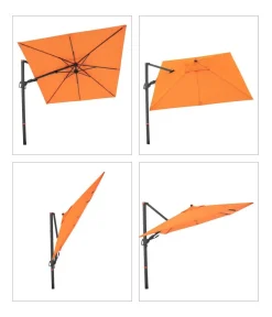 Doppler Sonnenschirme - Ampelschirm myZone AX, quadratisch, ca. B210/T210 cm Orange