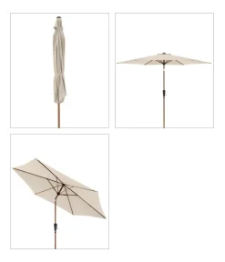 Doppler Sonnenschirme > Balkonschirm Life Woodstyle, rund, ca. Ø305 cm