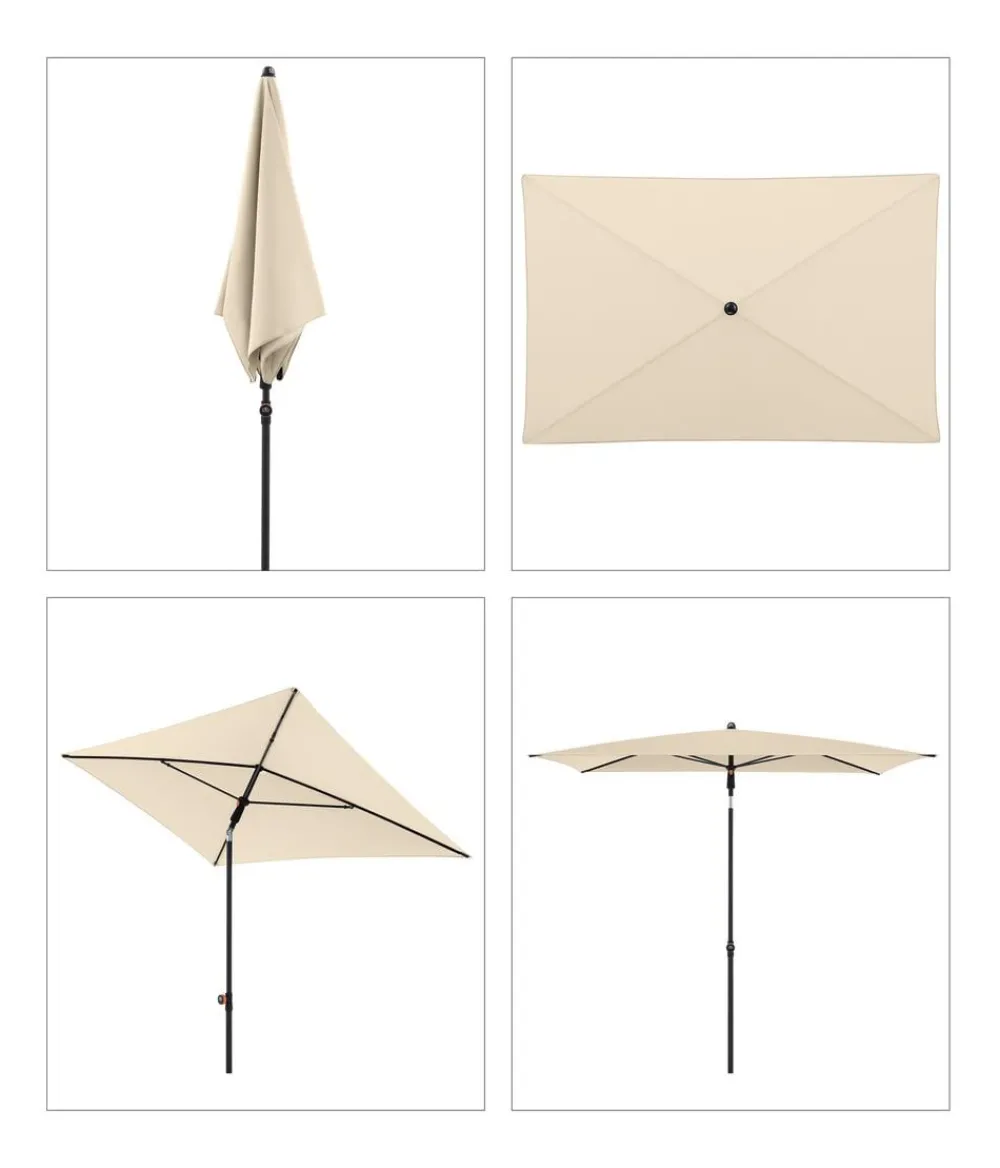 Doppler Sonnenschirme - Balkonschirm myZone, rechteckig, ca. B190/T125 cm Natur