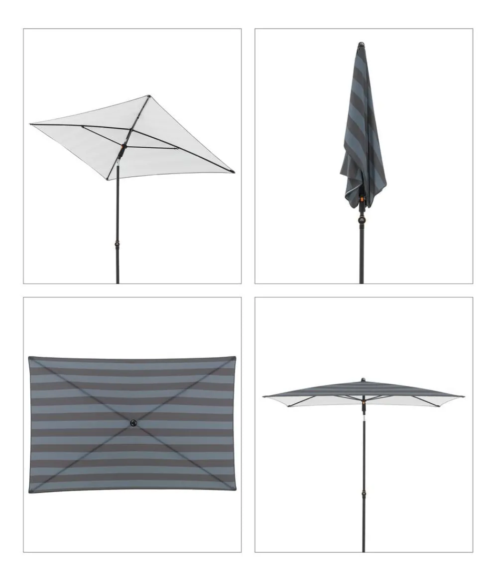 Doppler Sonnenschirme - Balkonschirm myZone, rechteckig, ca. B190/T125 cm Anthrazit