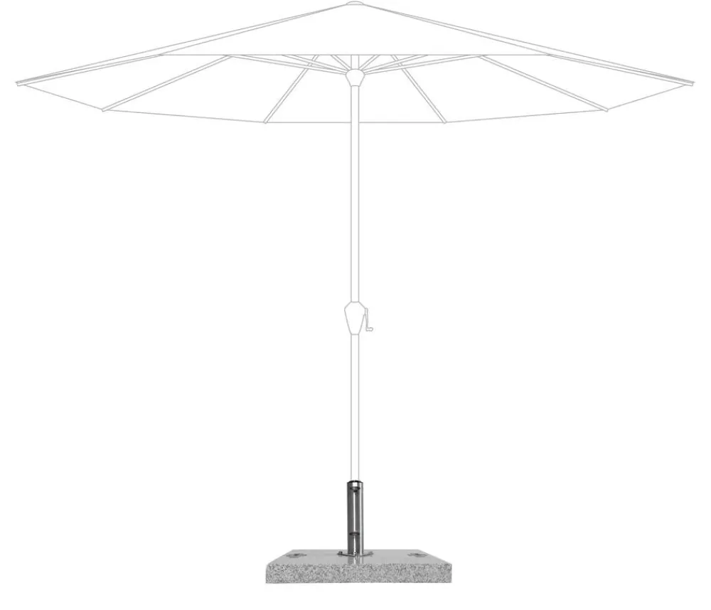 Doppler Schirmständer - Granit-Schirmständer, 90 kg