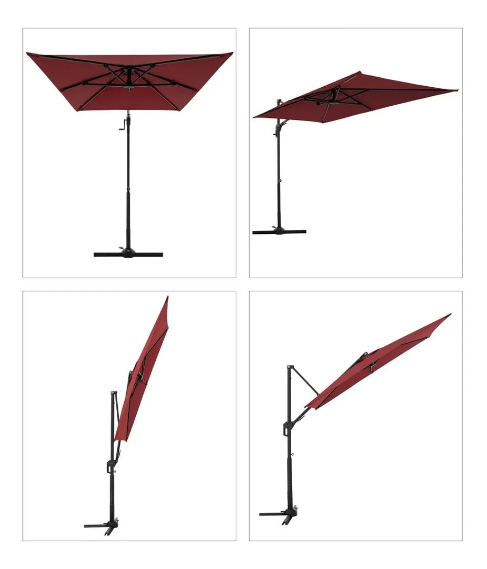 Doppler Sonnenschirme > Pendelschirm Active Green Edition City, rechteckig, ca. B245/H235/T135 cm