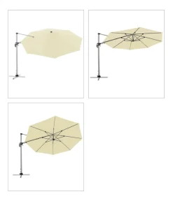 Doppler Pendelschirm Active, rund, ca. Ø370 cm Creme