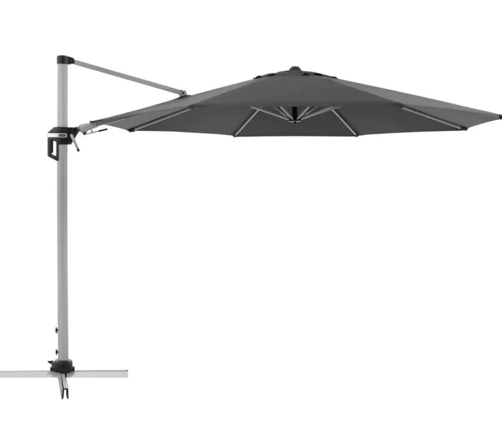Doppler Pendelschirm Active, rund, ca. Ø370 cm Dunkelgrau Sale