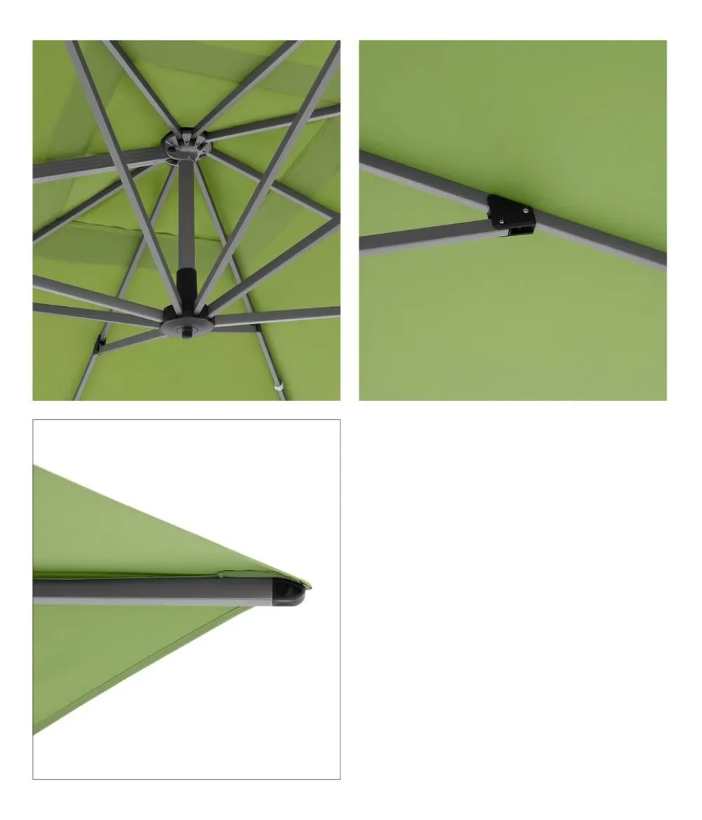 Doppler Sonnenschirme - Pendelschirm Active NeoSide, rechteckig, ca. B350/T260 cm Grün