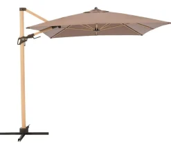 Doppler Pendelschirm Aluwood, rechteckig, ca. B300/T220 cm Taupe