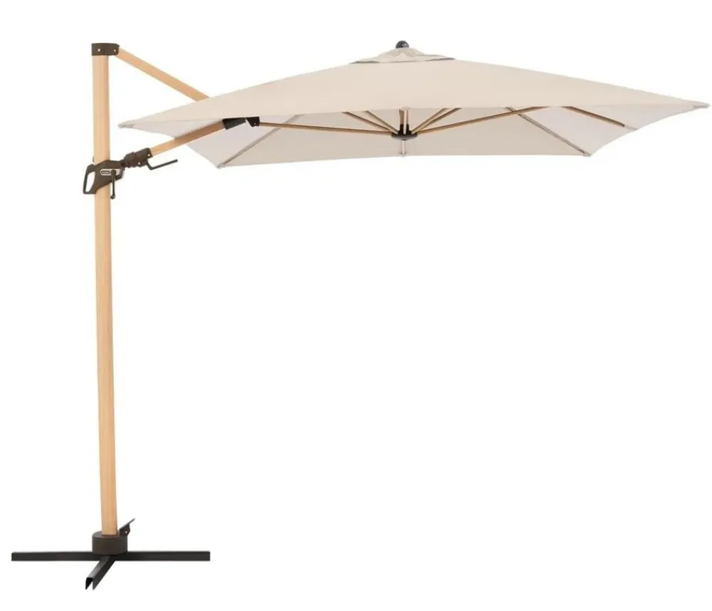 Doppler Sonnenschirme - Pendelschirm Aluwood, rechteckig, ca. B300/T220 cm Natur