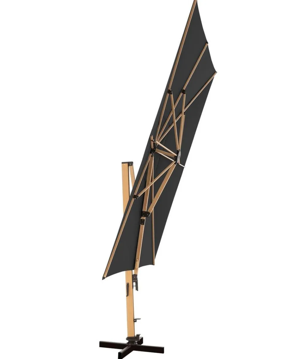 Doppler Sonnenschirme > Pendelschirm Aluwood XL, rechteckig, ca. B400/T300 cm