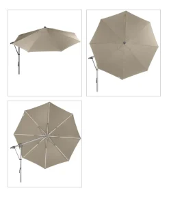 Doppler Pendelschirm Expert, rund, ca. Ø350 cm Taupe Best