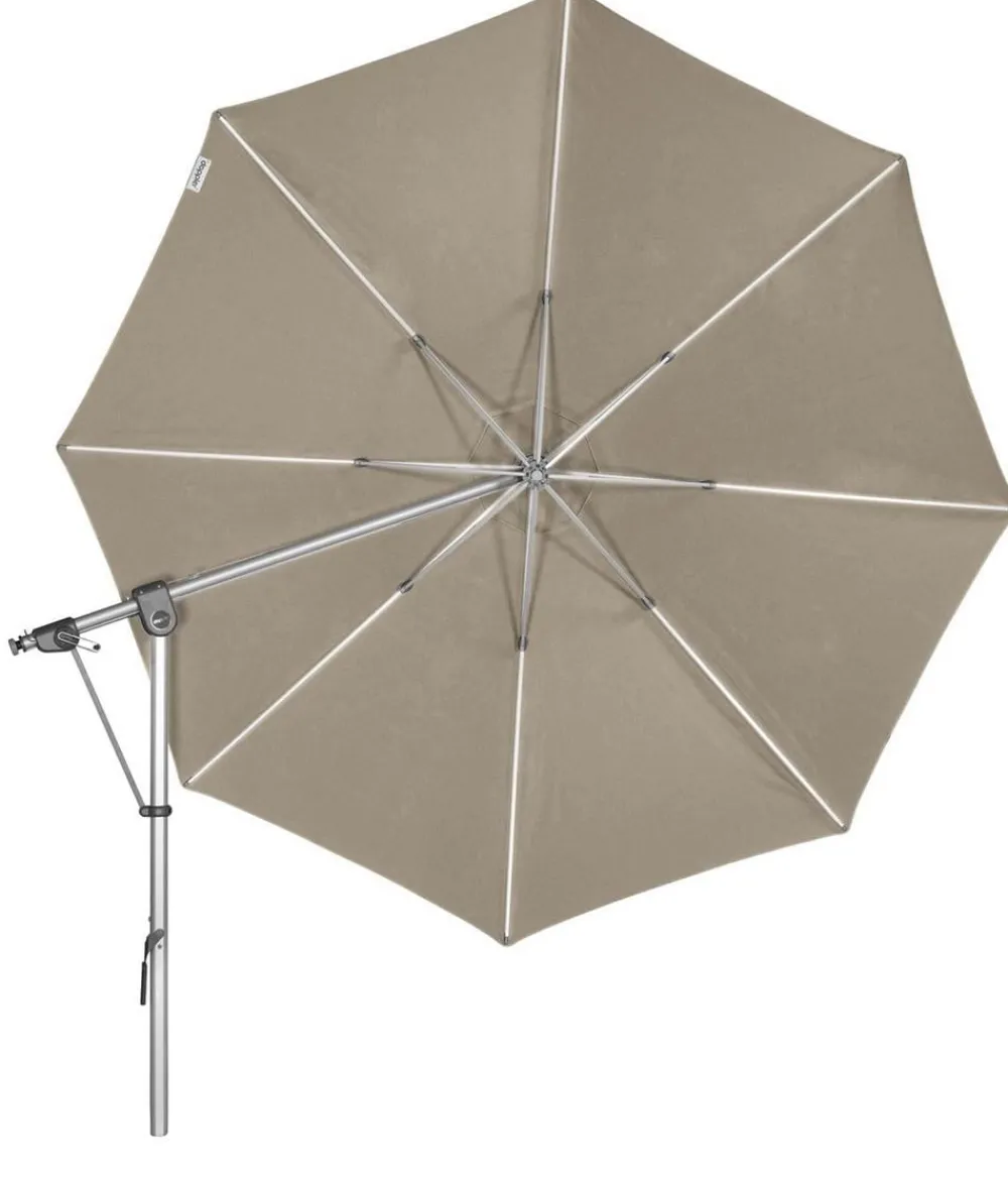 Doppler Pendelschirm Expert, rund, ca. Ø350 cm Taupe Best