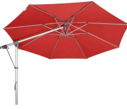 Doppler Pendelschirm Expert, rund, ca. Ø350 cm Rot New