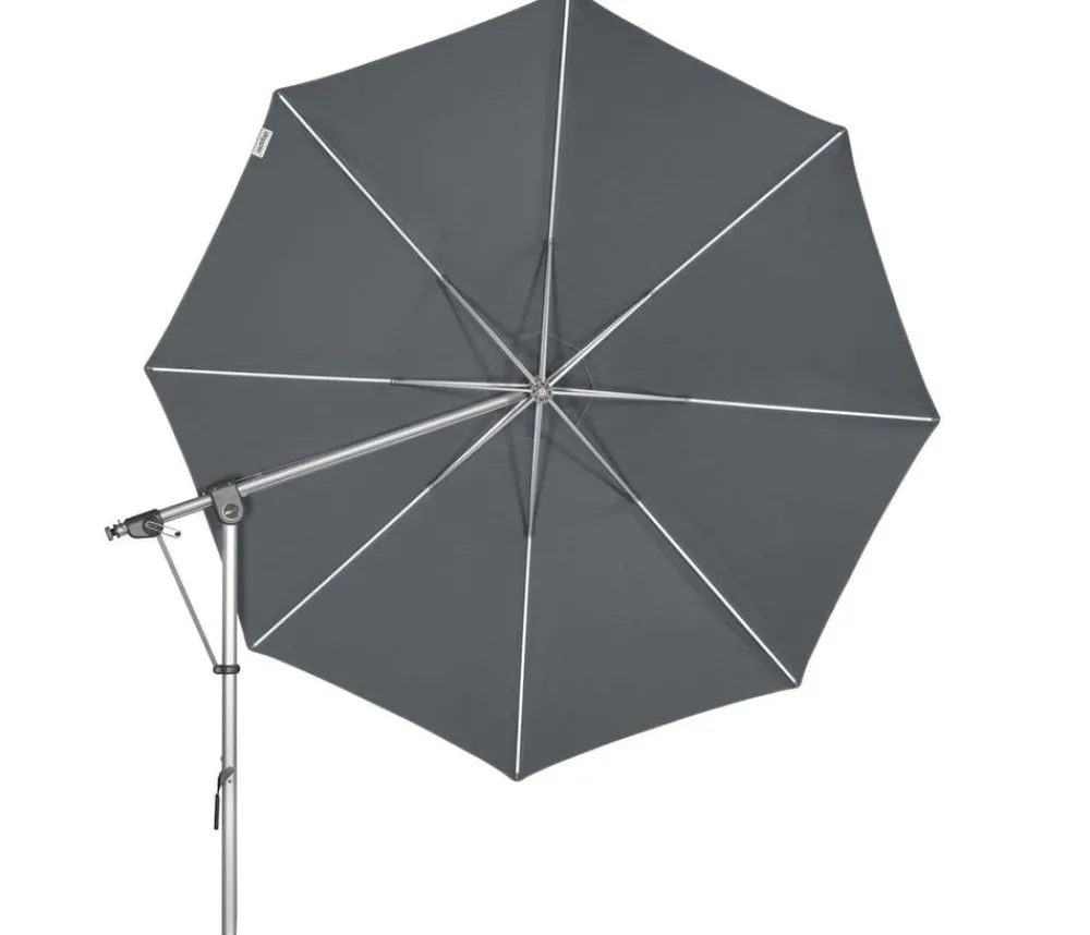 Doppler Sonnenschirme - Pendelschirm Expert, rund, ca. Ø350 cm Dunkelgrau