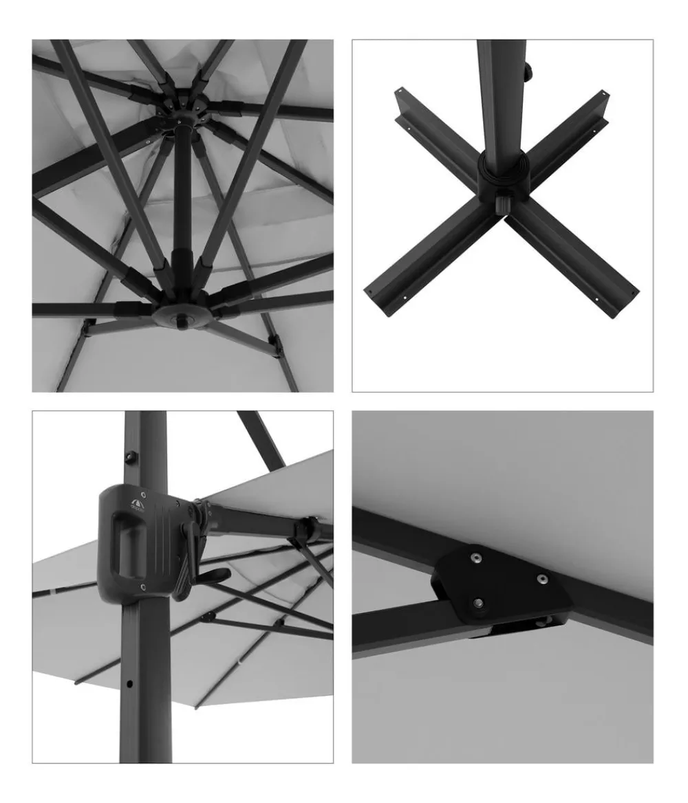 Doppler Sonnenschirme > Pendelschirm Life Side, rund, ca. Ø310 cm