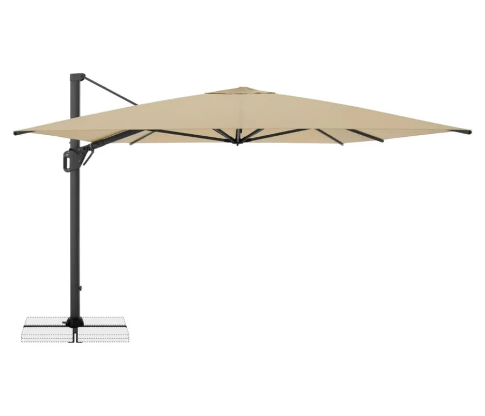 Doppler Pendelschirm Life Side, rund, ca. Ø310 cm Beige Hot
