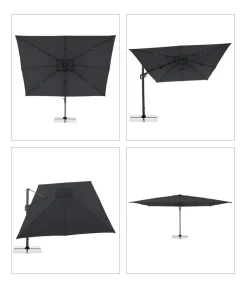 Doppler Sonnenschirme - Pendelschirm Life Side, rund, ca. Ø310 cm Anthrazit