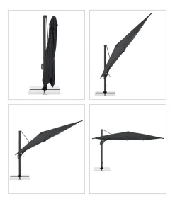 Doppler Sonnenschirme - Pendelschirm Life Side, rund, ca. Ø310 cm Anthrazit