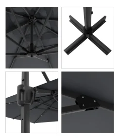 Doppler Sonnenschirme - Pendelschirm Life Side, rund, ca. Ø310 cm Anthrazit