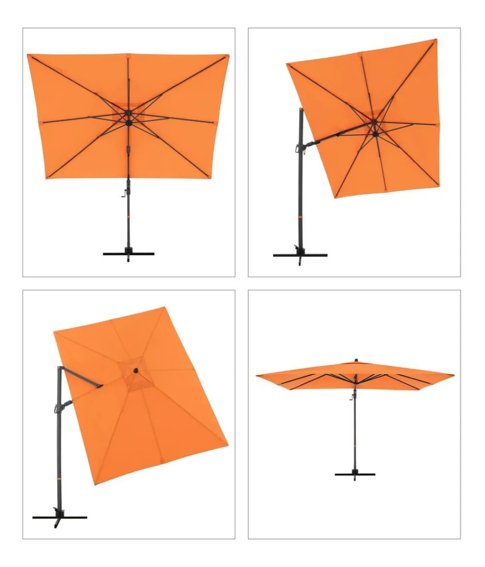Doppler Sonnenschirme - Pendelschirm myZone AX, rechteckig, ca. B320/T240 cm Orange