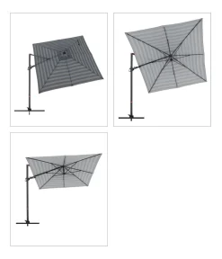 Doppler Sonnenschirme - Pendelschirm myZone AX, rechteckig, ca. B320/T240 cm Dunkelgrau