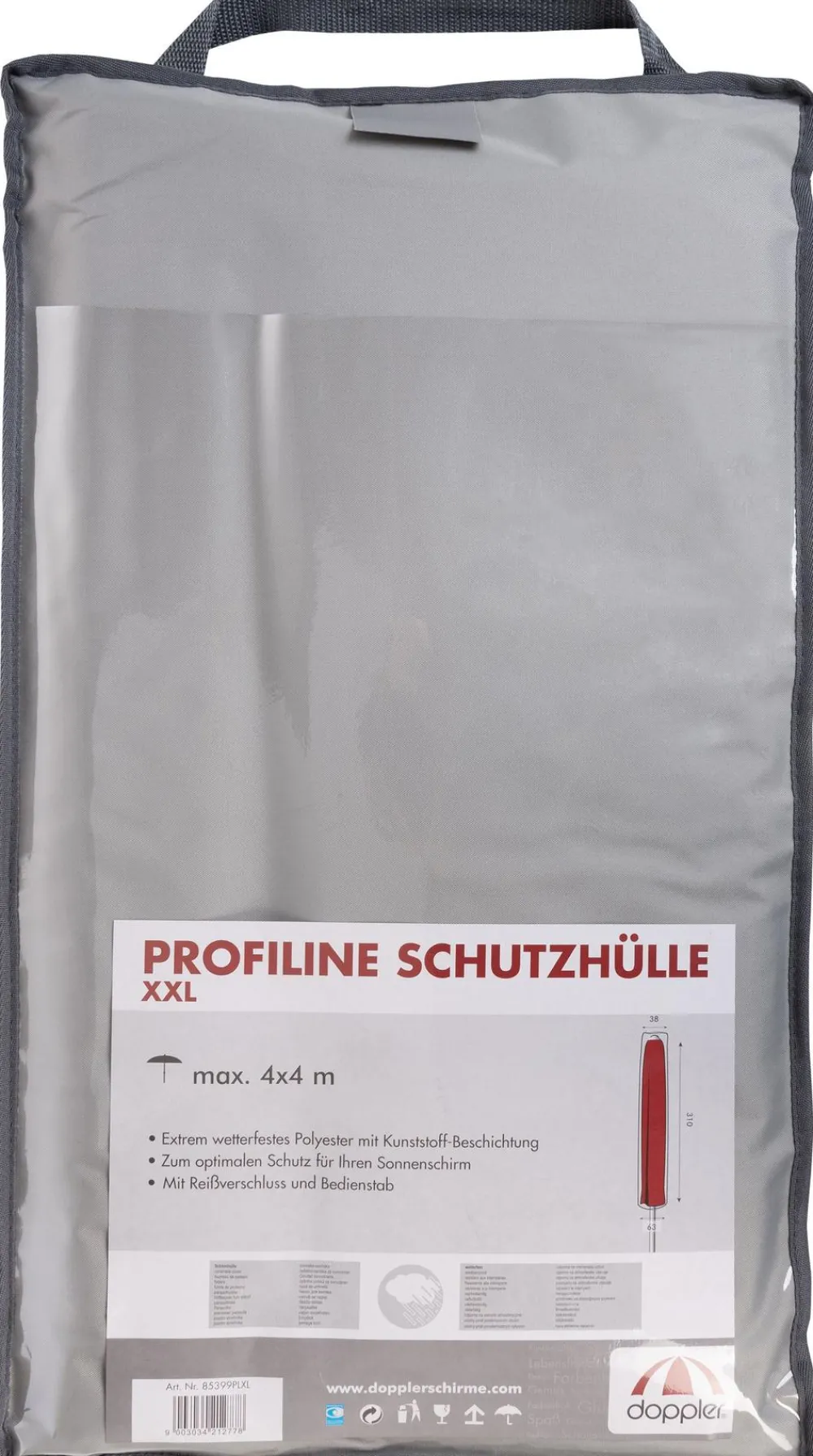 Doppler Schutzhüllen > Schutzhülle für Sonnenschirm, bis 400 x 400 cm