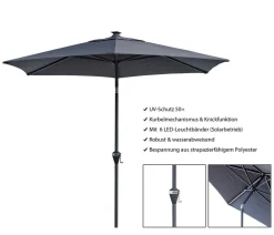 Doppler Sonnenschirme > Sonnenschirm Active LED Auto Tilt, ca. Ø300 cm