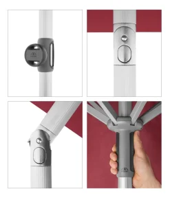 Doppler Sonnenschirme - Sonnenschirm Act Neo, rechteckig, ca. B225/T120 cm Creme