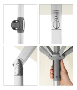 Doppler Sonnenschirm ACT NEO Push up, rechteckig, ca. B250/T200 cm Natur Sale