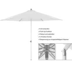 Doppler Sonnenschirm ACT NEO Push up, rund, ca. Ø310 cm Natur Best