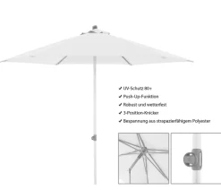 Doppler Sonnenschirm ACT NEO Push Up, rund, ca. Ø270 cm Natur Best