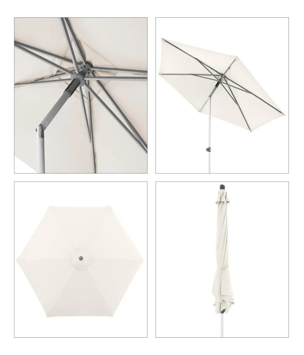 Doppler Sonnenschirm ACT NEO Push Up, rund, ca. Ø270 cm Natur Best