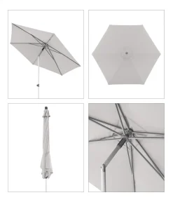 Doppler Sonnenschirme - Sonnenschirm ACT NEO Push Up, rund, ca. Ø270 cm Anthrazit