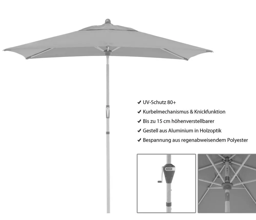 Doppler Sonnenschirme > Sonnenschirm Aluwood Ultra, rechteckig, ca. B210/T140 cm