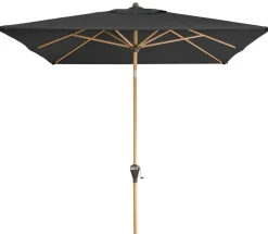 Doppler Sonnenschirm Aluwood Ultra, rechteckig, ca. B300/T200 cm Dunkelgrau Online