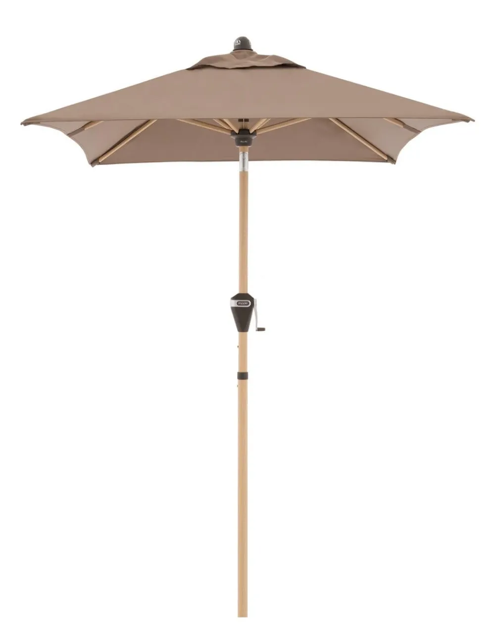 Doppler Sonnenschirme - Sonnenschirm Aluwood Ultra, rechteckig, ca. B210/T140 cm Taupe