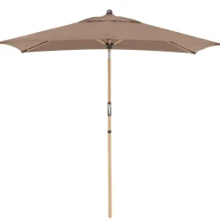 Doppler Sonnenschirme - Sonnenschirm Aluwood Ultra, rechteckig, ca. B210/T140 cm Taupe