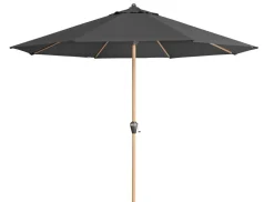 Doppler Sonnenschirme - Sonnenschirm Aluwood Ultra, rund, ca. Ø350 cm Dunkelgrau