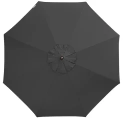Doppler Sonnenschirme - Sonnenschirm Aluwood Ultra, rund, ca. Ø350 cm Dunkelgrau